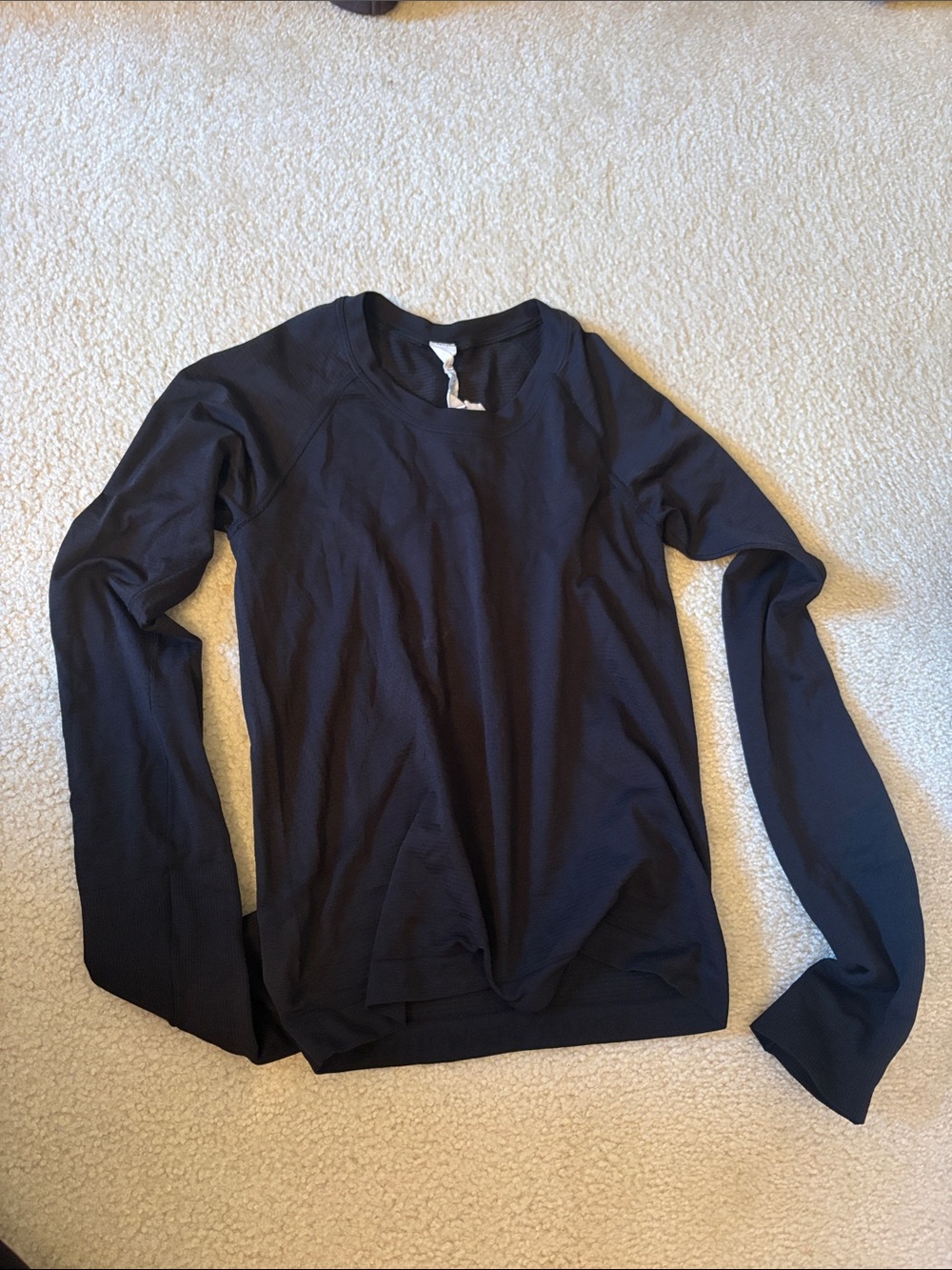 lululemon athletica Black Long Sleeve Crew Sweatshirt